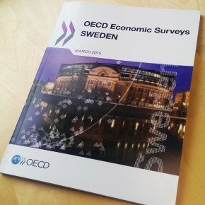 Charles Edquist as a Discussant during the OECD presentation of the 2015 report on the Swedish&nbsp;Economy
